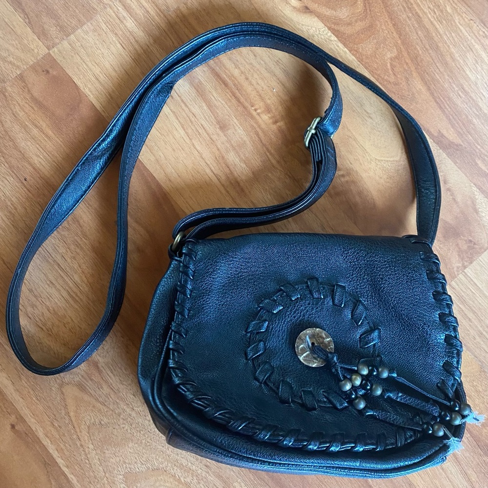 Black Leather Purse